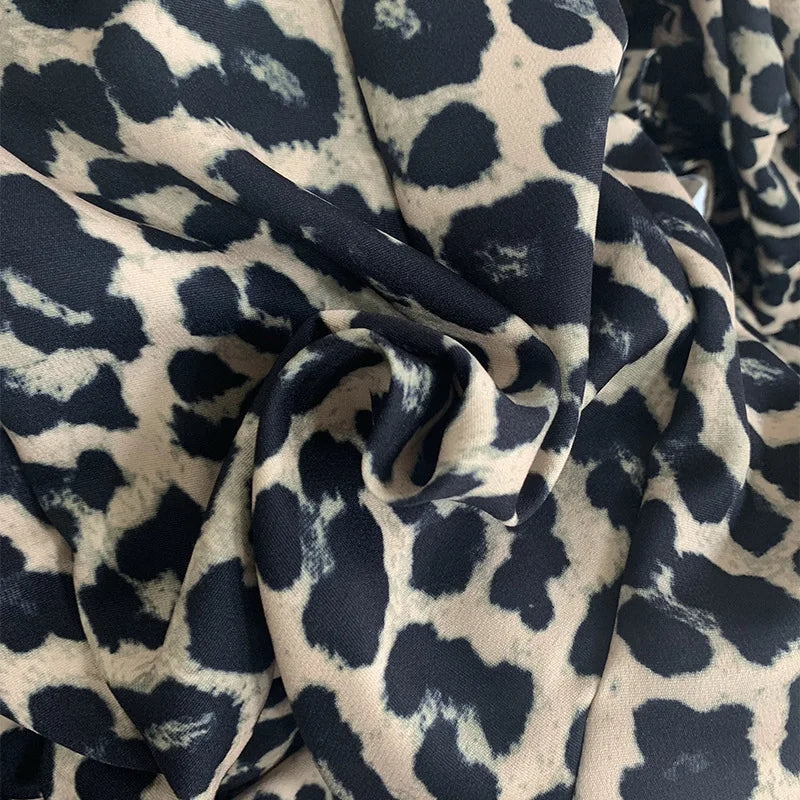 2024 Women Elegant Leopard Print Loose Straight Pants Chic Sexy Fashion High Waist Wide Leg Trousers Streetwear