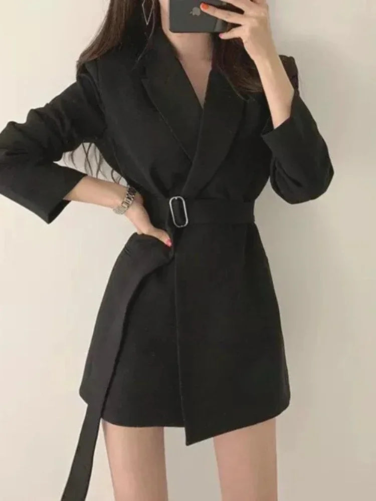 Women's Blazers New in Outer wears New in Casual Temperament High Quality Jacket Ladies Tops White Official Blazer Women