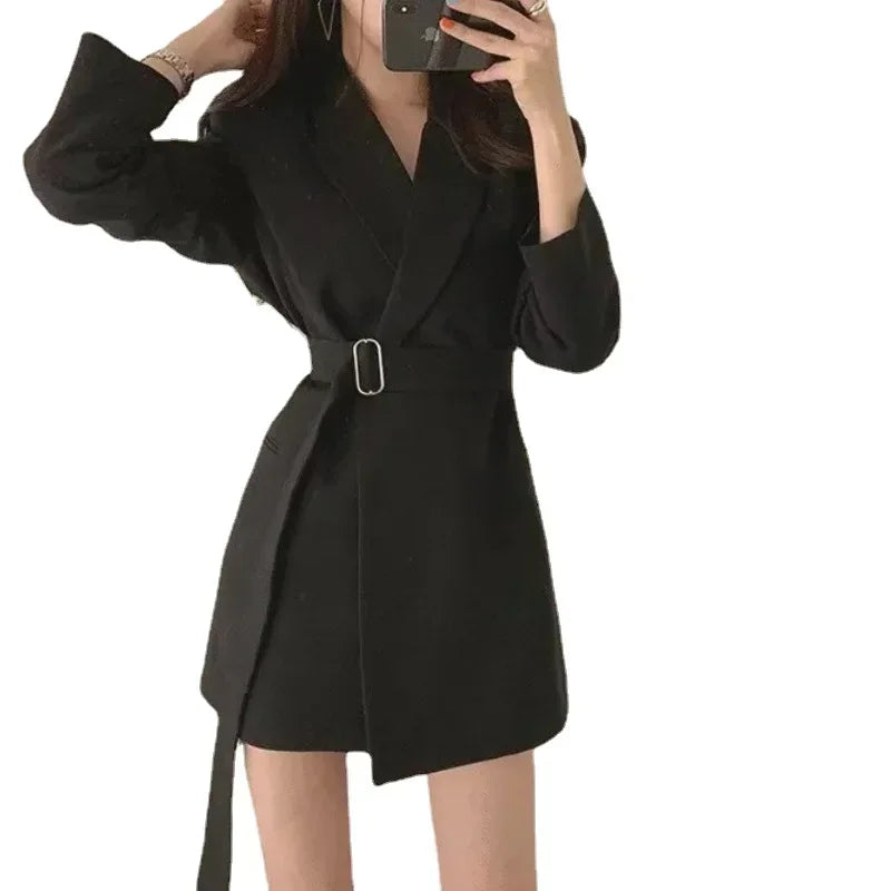 Women's Blazers New in Outer wears New in Casual Temperament High Quality Jacket Ladies Tops White Official Blazer Women