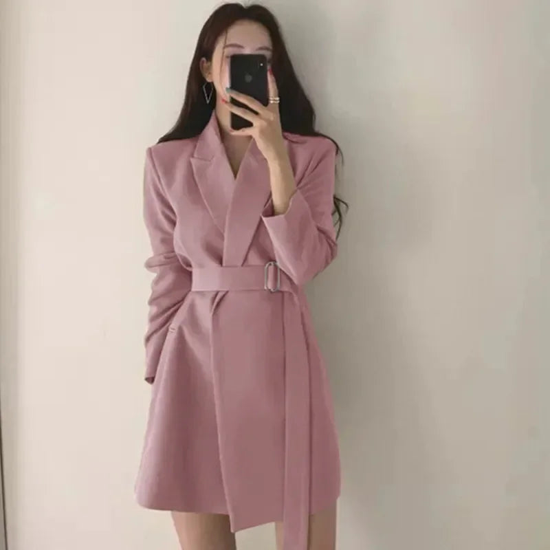 Women's Blazers New in Outer wears New in Casual Temperament High Quality Jacket Ladies Tops White Official Blazer Women