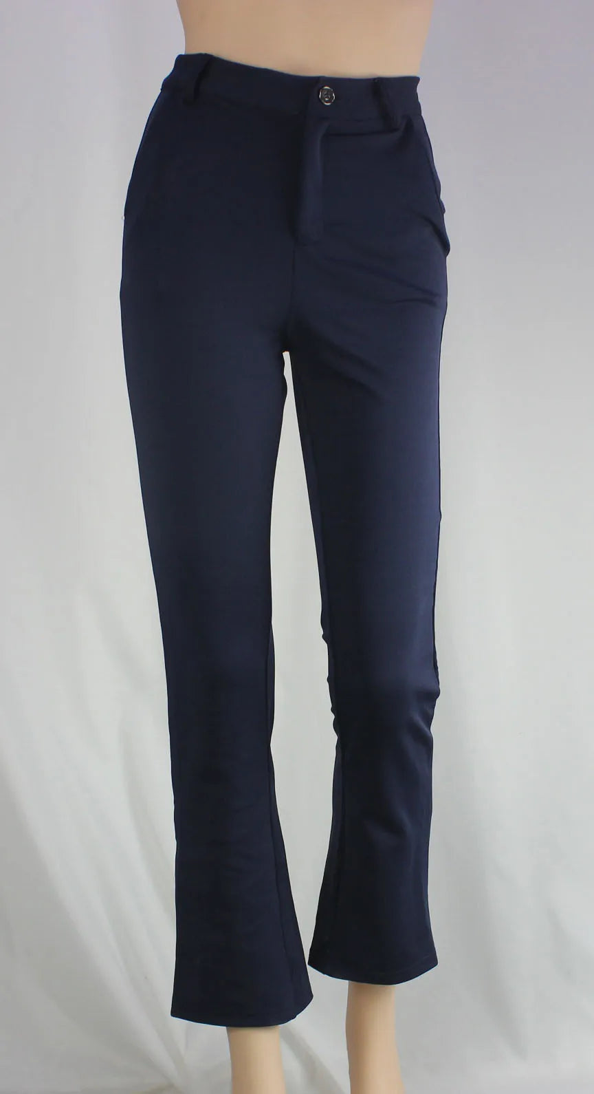 Ladies' business casual pants, comfortable office wear with pockets, elegant regular fit work pants