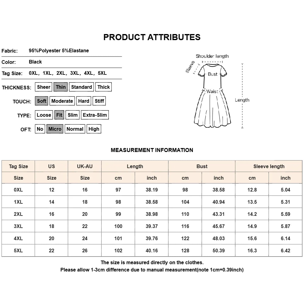 Plus Size Women's Elegant Cold Shoulder A-Lined Midi Dress Ladies Banquet Evening Party Cocktail Ball Gown Sundress Size 0XL-5XL