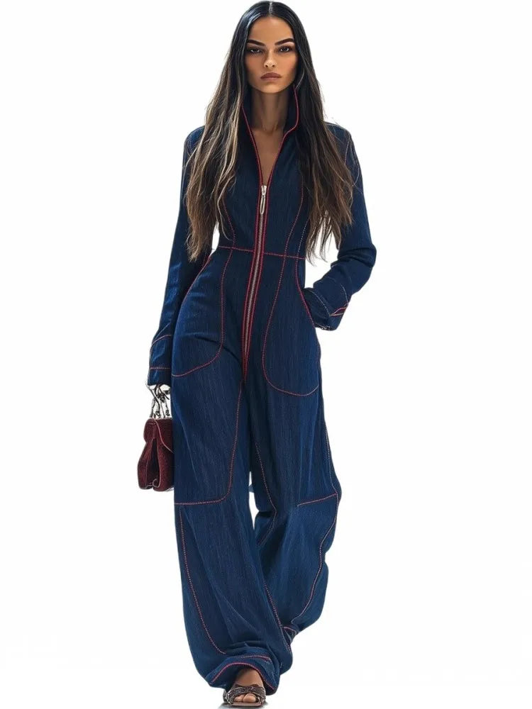Women Jumpsuits, Long Sleeve Loose Fashion 2025