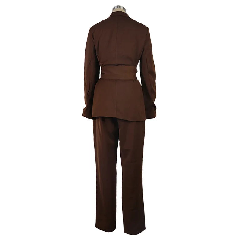 Autumn Winter Women Pants Set Office Lady Elegant 2025 Long Sleeve Blazer Coat Slim Pants Two Piece Suit Set Outfits