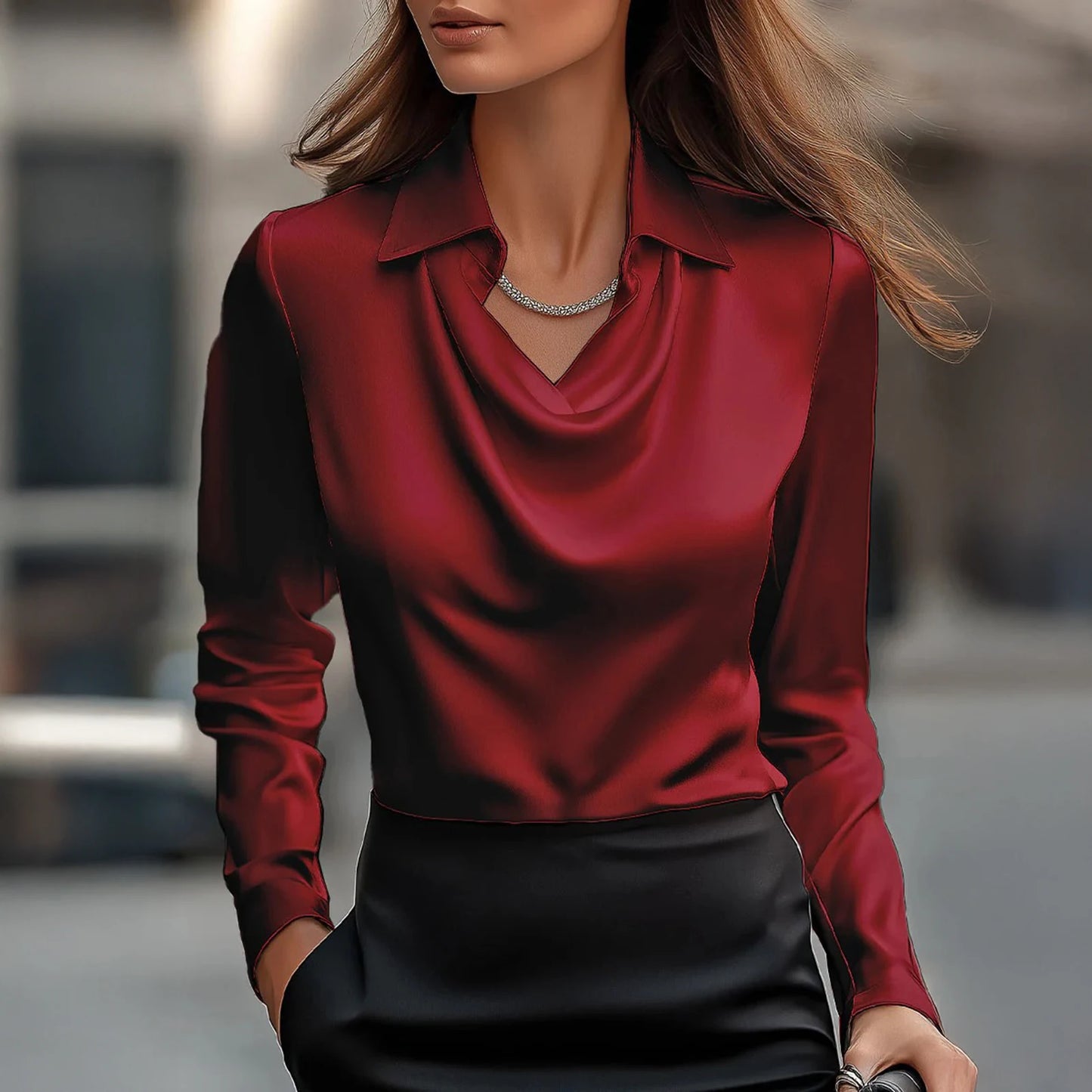 Satin office Blouse