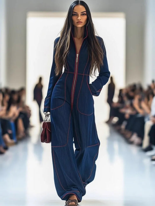 Women Jumpsuits, Long Sleeve Loose Fashion 2025