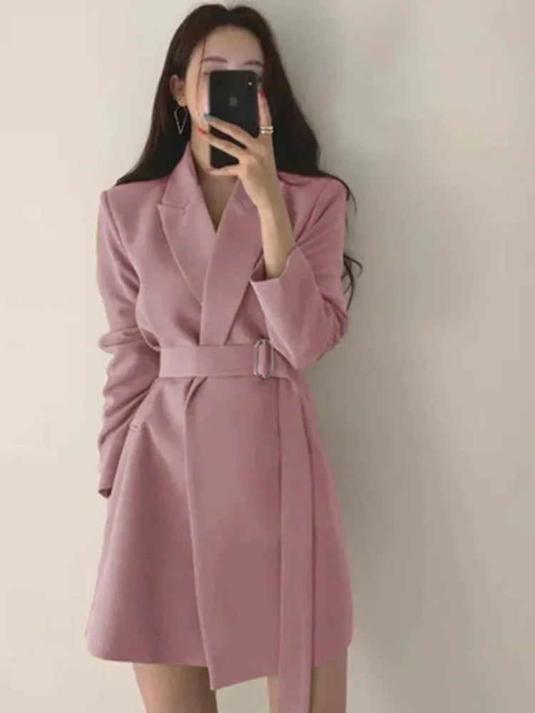 Women's Blazers New in Outer wears New in Casual Temperament High Quality Jacket Ladies Tops White Official Blazer Women